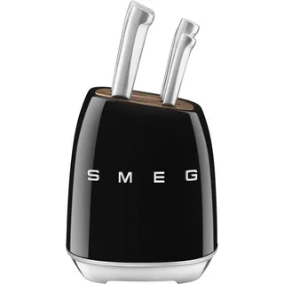 Smeg Messerblock 6-tlg. Schwarz