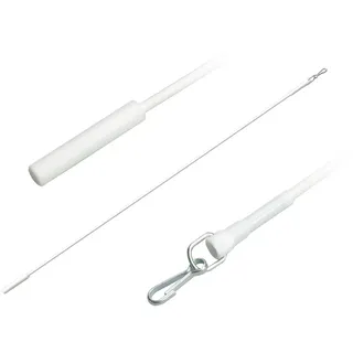 Liedeco Schleuderstab, Gardinen, Seitenschals, (1-St), für Seitenschals, Gardinen weiß 75 cm
