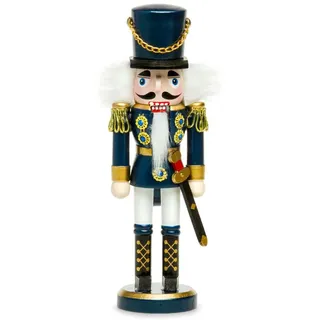 SIKORA Weihnachtsfigur NK-I Deko Nussknacker Figur aus Holz verschiedene Motive 3 Größen blau