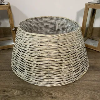 40 cm x 57 cm Medium Willow Weihnachtsbaum Rock mit einem Hauch von Grau
