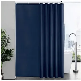 LuxusKollektion Duschvorhang Duschvorhang Überlänge Anti-schimmel Dunkelblau 200x240cm Polyester blau
