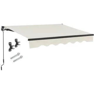 Juskys Gelenkarmmarkise 350 x 300 cm Beige