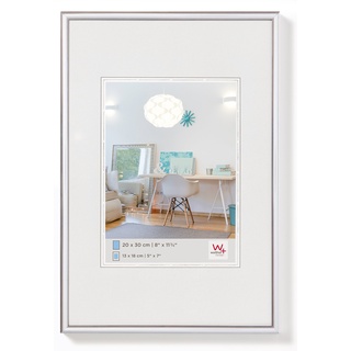 walther design Bilderrahmen silber 42 x 59,4 cm (DIN A2) New Lifestyle Kunststoffrahmen KV426S