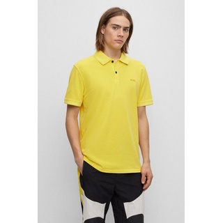 BOSS ORANGE Poloshirt Prime mit dezentem Logoschriftzug auf der Brust gelb S