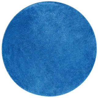 Snapstyle Palace Hochflor Shaggy Teppich 200 x 200 cm Blau