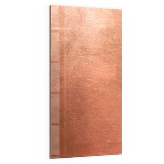 DEQORI Glas-Magnettafel | 50x100 cm groß | Motiv Kupferplatte mit Kratzern | Memo-Board aus Glas | Magnetboard inkl. Magnete, Stift & Tuch für Küche & Büro | Tafel magnetisch & beschreibbar