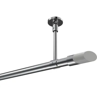 Interdeco Vorhangstange Sonette Verano 1-läufig Ø 20 mm 280 cm Weiß