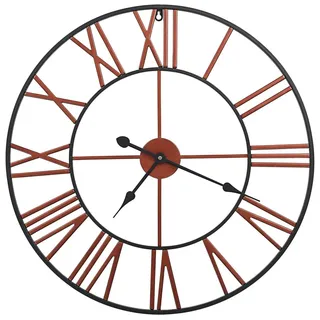 vidaXL Wanduhr Metall 58 cm 58 rot