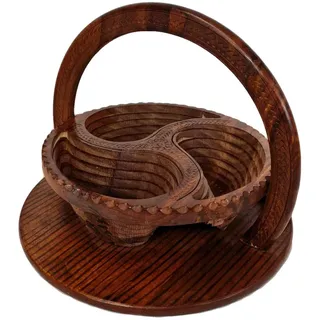 Blumenvase aus Holz – handgeschnitzte Holzvase, Boho-Vase, natürliche Holzvase, Innendekoration, dekorative Vase, Einweihungsgeschenk