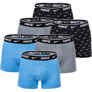 Nike, Herren, Unterhosen, Boxershort Casual Stretch, Mehrfarbig, (S, 6er Pack)