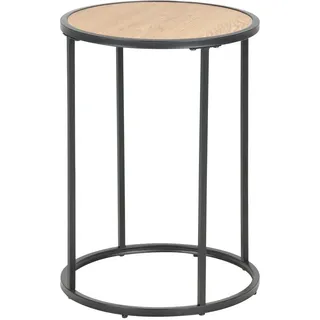 Actona Beistelltisch Seaford Schwarz rund 40x50x40 cm