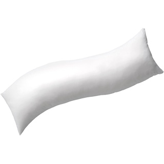 Billerbeck Seitenschläferkissen Sinus - für die Schwangerschaft in weiß - 30 x 130 cm - Stillkissen