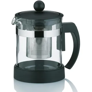 Kela Teekanne mit Siebeinsatz, Teekanne Glas 0,7 l AURON, Glaskanne für losen Tee und Teebeutel, Teebereiter
