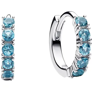 Pandora Creolen 293849C01 Hellblau Silber
