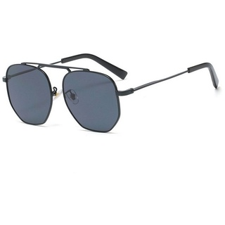 FIDDY Sonnenbrille Polarisierte Sonnenbrille Damen Herren Polarisierte Pilotenbrille (1-St) Modische Sonnenbrille für Damen, trendige Autobrille grau