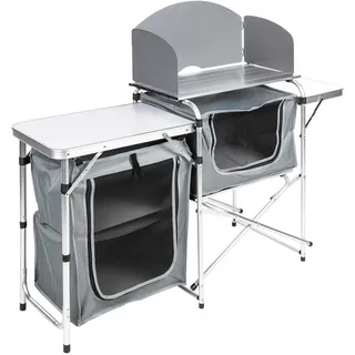 Hti-Living Campingtisch Campingküche Silber