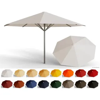 May Gastro Marktschirm Schattello 500cm 5m rund Teleskop Tex-Poly ohne Volant