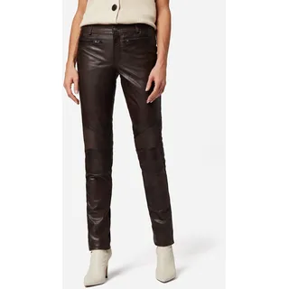 Ricano Lederhose Donna Slim Fit Braun S