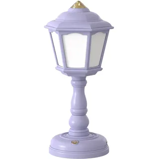 Retro-led-tischlampe, Usb-ladefunktion, Einstellbare Helligkeit, Touch-nachtlicht, Mini-straßenlaterne, Nachttischlampe, Schlafzimmerdekoration (mauve)