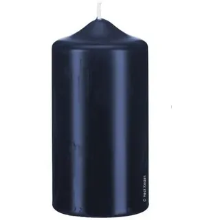 12 Spitzkopf Stumpen Kerzen Dunkelblau 90 x Ø 50 mm, Kerzen in Cellophan, KOPSCHITZ Qualitätskerzen in RAL Qualität Made in Germany, Kerzen, Anlass, Advent, Weihnachten, Festtag, Festtagskerzen