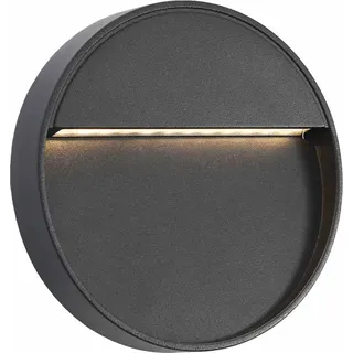 vidaXL Außenleuchte Aluminium 8,0 cm 2er Set schwarz
