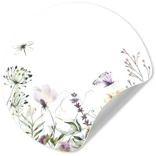 MuchoWow Wandsticker Blumen - Pastell - Kinder - Kinderzimmer (1 St), Wanddeko Wohnzimmer Schlafzimmer Wandverkleidung, 50x50 cm, Kinder bunt 50 cm x 50 cm x 0.1 cm