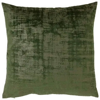 Dekokissen VINTAGE VELVET, Grün, Uni, Samt, 50 x 50 cm grün