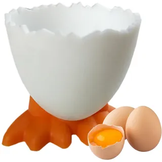 Ahuuen Niedlicher Eierständerhalter | Eierbecher Porzellan | Runde Porzellan-Eierbecher | Lustiger Eiebecher | Für Das Weiche Oder Harte Frühstücksei Beim Brunch & Buffet | Leicht Zu Reinigen