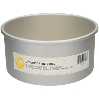 Wilton Runde Backform Extra Tief -Kuchenform für Höhe Kuchen Tortenform Backblech mit extra hohem Rand - Ø 20 x 10 cm