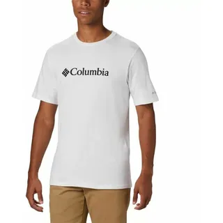 Kurzärmliges Sport T-Shirt Columbia Basic Logo Weiß - XL