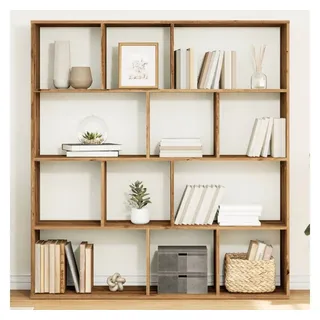 vidaXL Bücherregal Artisan-Eiche 132 x 29 x 141,5 cm Braun