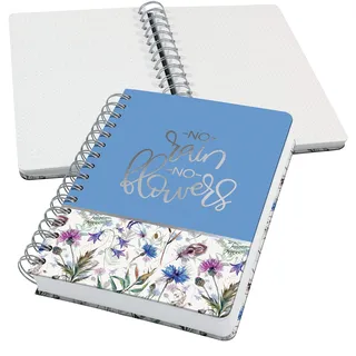 Sigel Notizbuch Jolie A5 punktkariert Blau/Weiß