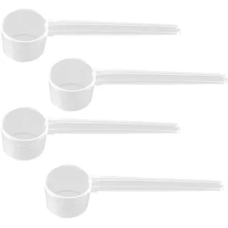 4 Stück Messlöffel 5g, 10Ml Plastik Dosierlöffel Proteinpulver Kunststoff Messlöffel Gramm Mit Skala Measuring Spoons Set Portionierlöffel Klein Messbecher Löffel Für Waschpulver Kaffee