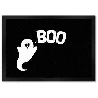 Fußmatte Gespenst Fußmatte mit Spruch: Boo Halloween Geist Erschrecken Angst, speecheese 35 cm x 50 cm