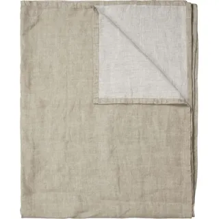 Linka Decke 180 x 265 cm beige aus Leinen