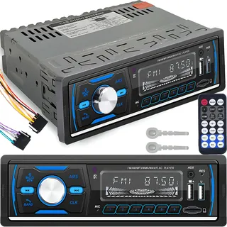 Retoo Autoradio Bluetooth 1DIN, Auto Radio mit BT-Freisprechfunktion, 2 USB-Ports | AUX- und SD-Slot | FM-Radio - Autoradio für Auto 12 V