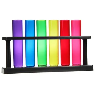 Monsterzeug 6er Set Reagenz-Schnapsgläser, Shotgläser als witziges Party Accessoire, Bunte Reagenzgläser für Schnaps, Stamperl Gläser
