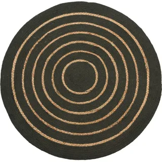 Home Styling Collection Home & styling collection Webteppich 90 x 90 cm Schwarz