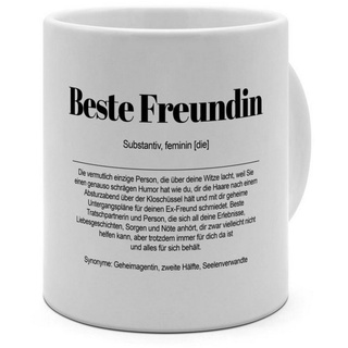 PhotoFancy Tasse mit Definition 'Beste Freundin' - Tasse mit Spruch, Definitionstasse, Tasse Jumbo XXL