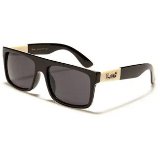 Locs Flache Sonnenbrille, modisch, Stadt, Rapper, Poker, Damen, Herren, 8LOC91156, Schwarz , Einheitsgröße - Einheitsgröße