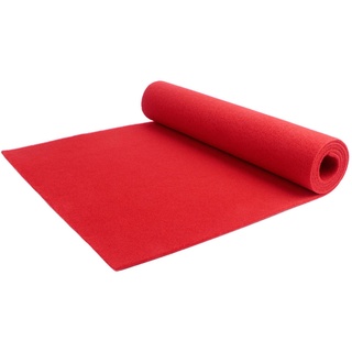Läufer, Rot, Textil, Uni, rechteckig, 100x900 cm, Made in Europe, pflegeleicht, Teppiche & Böden, Teppiche, Teppichläufer