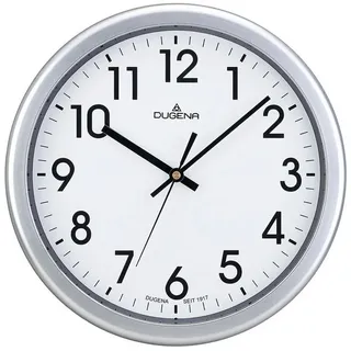 Dugena Wanduhr DUGENA Quarz-Wanduhr 4460647 silberfarben