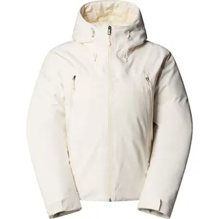 The North Face Womens TNF Range Down Hooded Jacket white dune (QLI) M