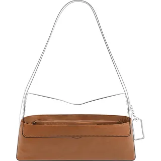 DGAZ Leichter Handtaschen Organizer für Coach Chelsea 36 Shoulder Bag, Gold | Satin Innenfutter, Wasserabweisendes DuPont Papier, Reißverschlusstasche, Passgenau