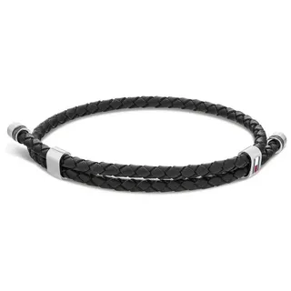Tommy Hilfiger Armband Schmuck Edelstahl Armschmuck Lederarmband, mit Emaille blau|rot|schwarz