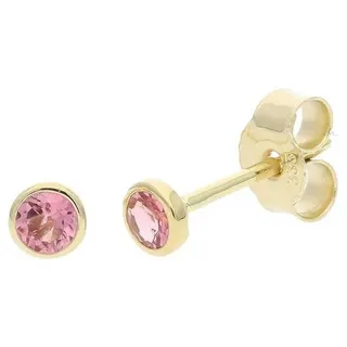 JuwelmaLux Paar Ohrstecker JuwelmaLux Ohrstecker 333/000 (8 Karat) Gold echter pinker Turmalin JL (kein Set, 2-tlg., inkl. edelm Schmucketui) rosa