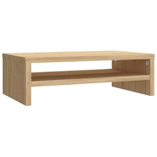vidaXL Monitorständer Schreibtischaufsatz Monitorerhöhung Bildschirm PC Regal Aufsatz Bildschirmerhöhung Sonoma-Eiche 42x24x13cm Holzwerkstoff