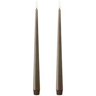 Ester & Erik LED Spitzkerze 30 cm 2er Set Caviar