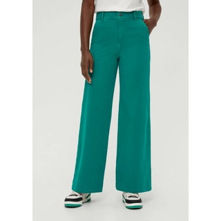 s.Oliver 5-Pocket-Jeans Jeans Suri / Regular Fit / High Rise / Wide Leg Label-Patch grün 36/34s.Oliver