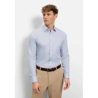 Olymp Businesshemd OLYMP No. Six, super slim, Kent grau|silberfarben 39